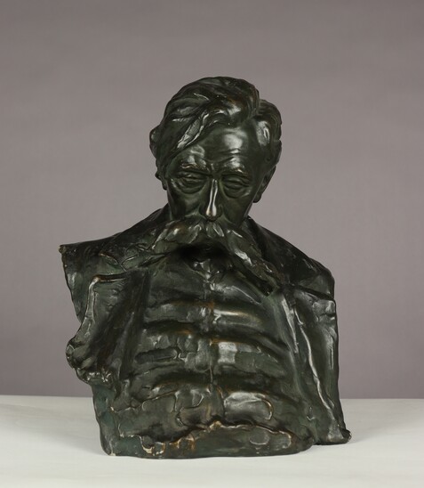 Bust of Emile Verhaeren by César Schroevens