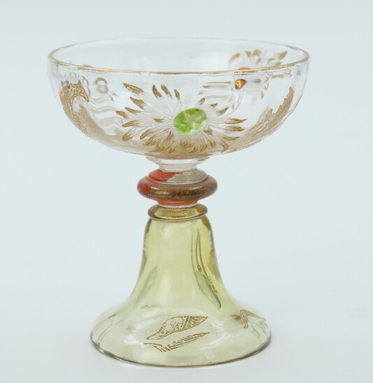 Glass cup by Emile Gallé