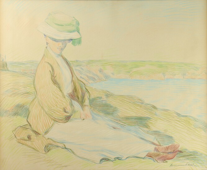 Elegant at the sea side by Hermann-Paul