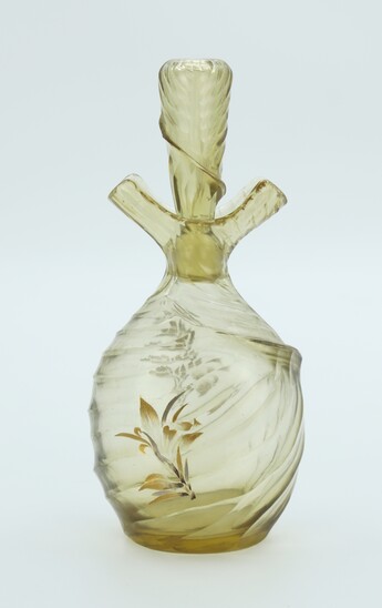 Glass bottle by Emile Gallé