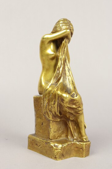 Young woman crying by Albert Bartholomé