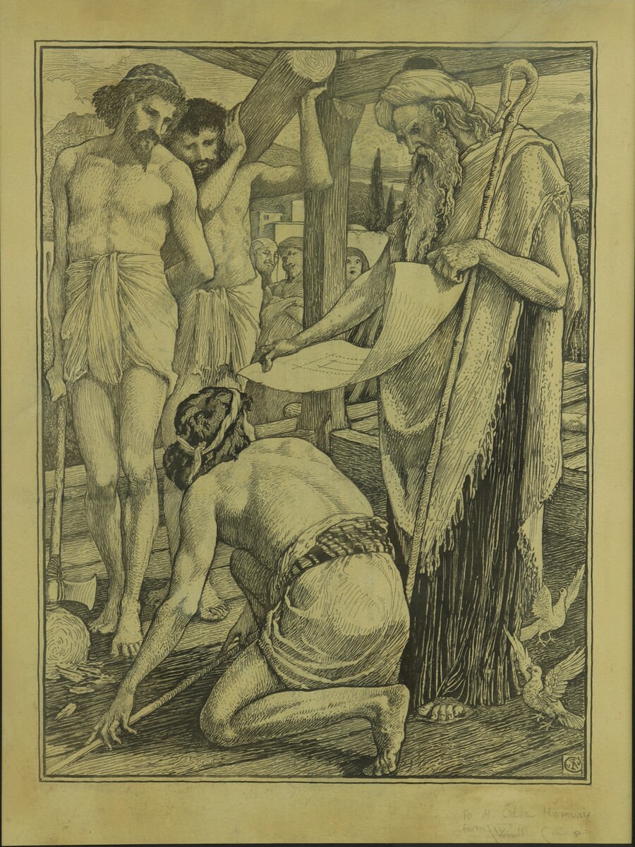 La construction du Temple par Walter Crane