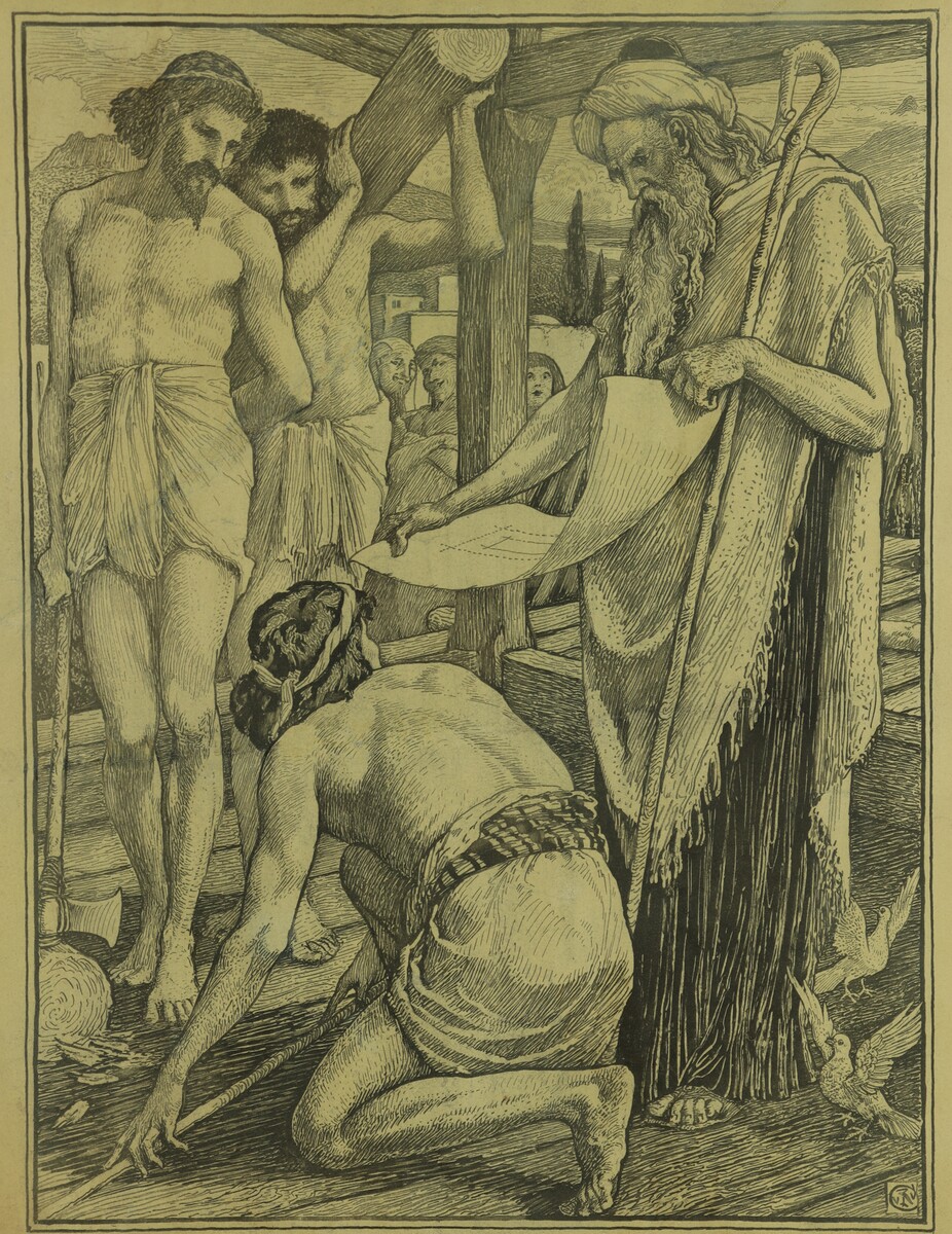 La construction du Temple par Walter Crane