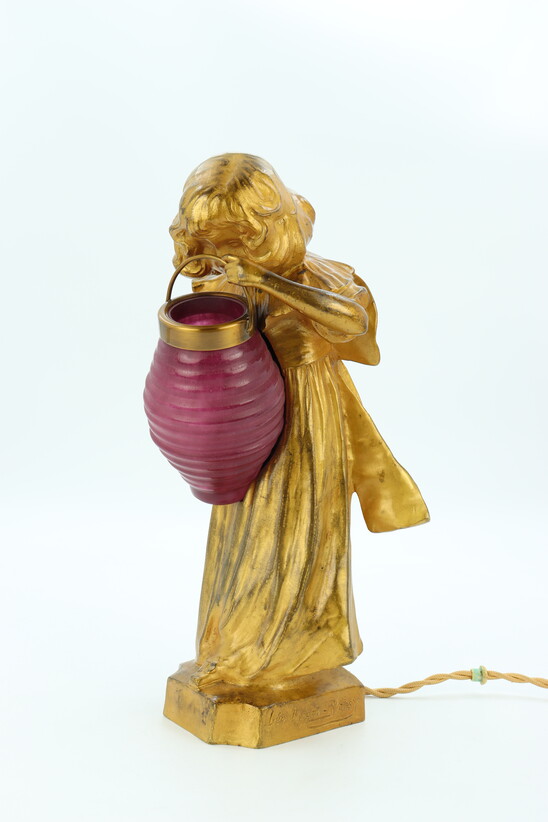 La fille au lampion, decorative lamp by Léo Laporte-Blairsy