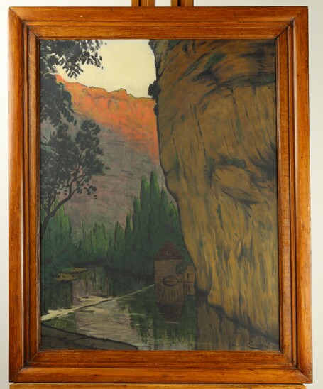Valley landscape by Maurice Chabas