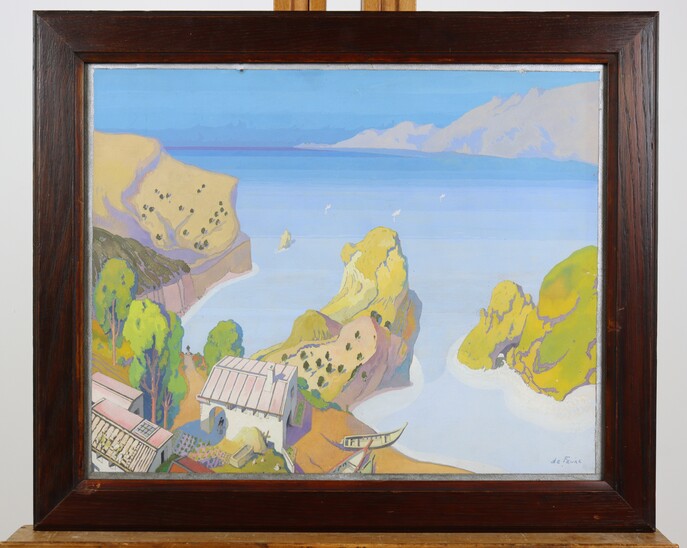 Mediterannean landscape by Georges de Feure