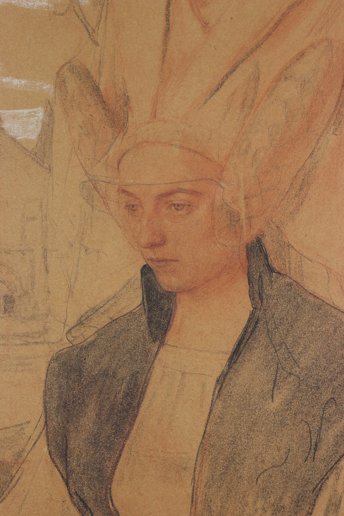 Portrait de femme par Edgard Maxence