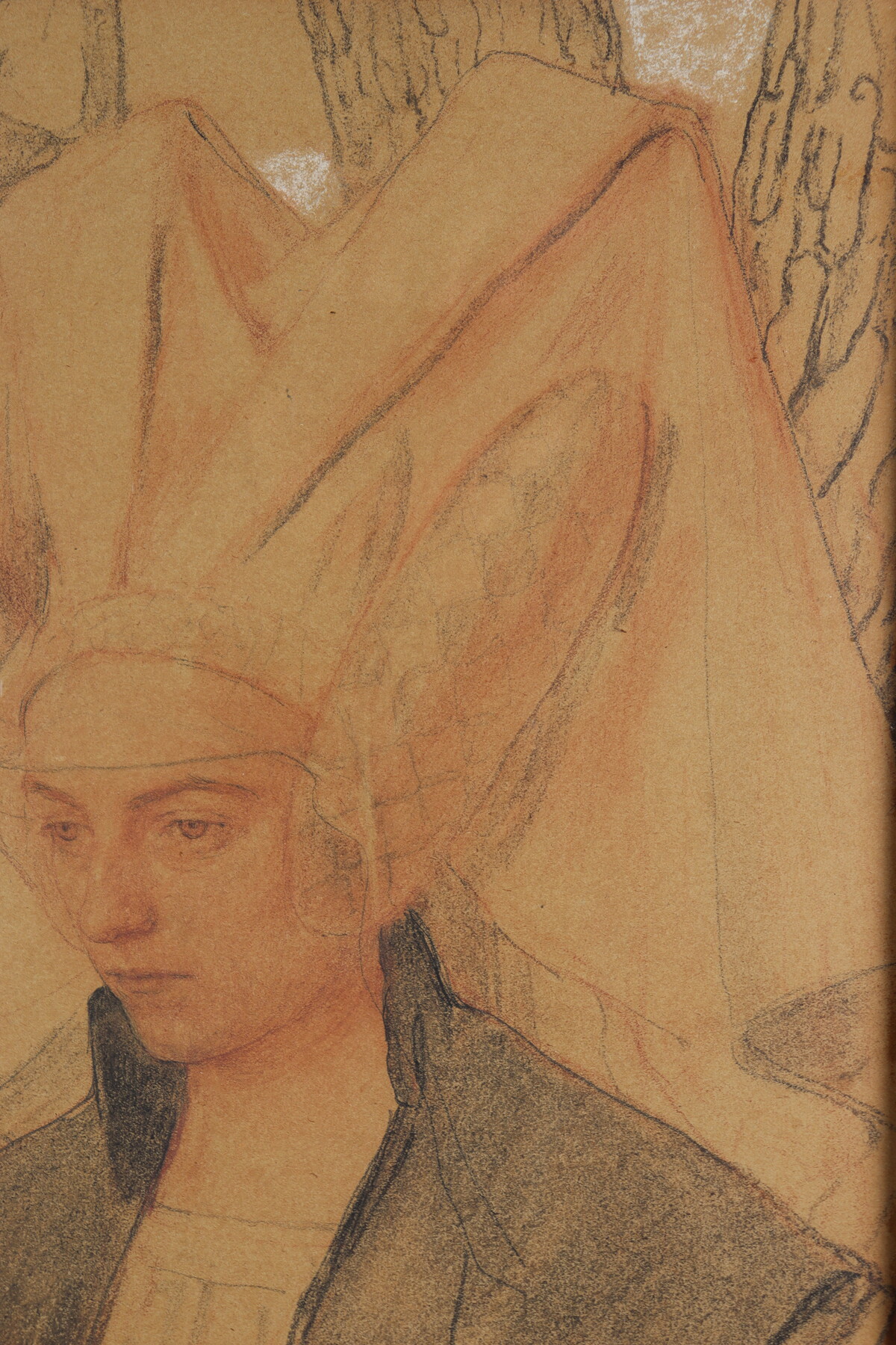 Portrait de femme par Edgard Maxence