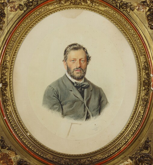Portrait of a man by Josef Kriehuber