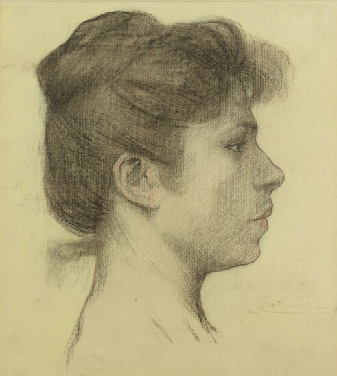 Profile of a woman by Armand Rassenfosse