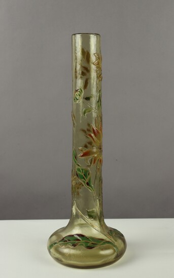 Bulb vase by Emile Gallé
