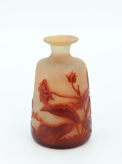 Wild roses Gallé vase