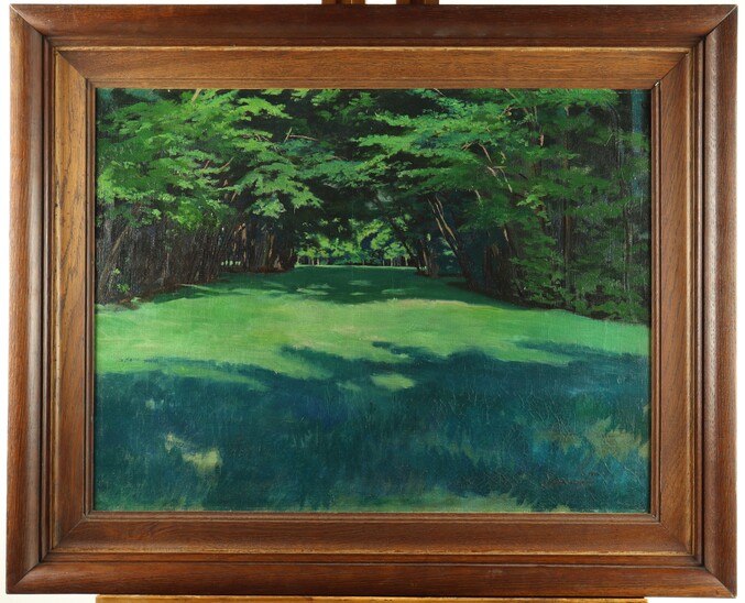 View of a park by Carlos Schwabe